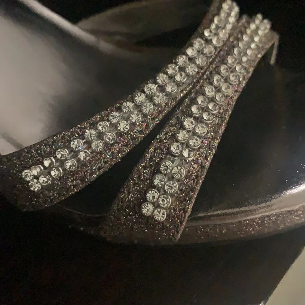 Michaelangelo heel sandal rhinestones
